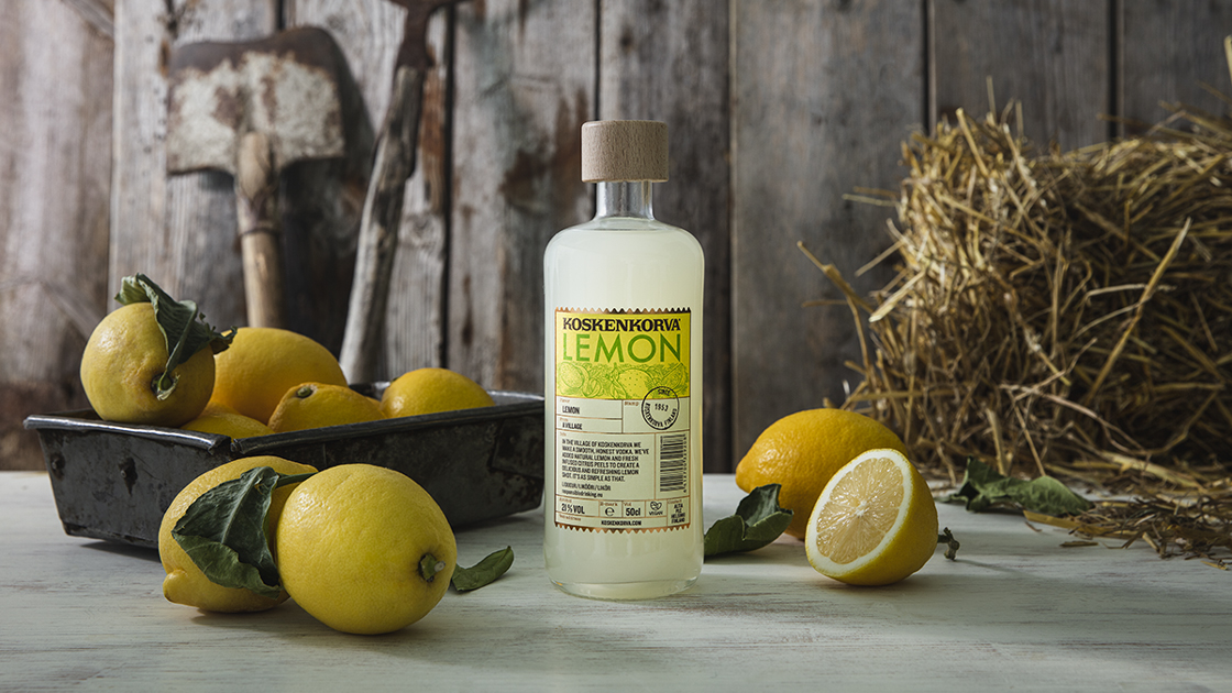 Koskenkorva Lemon – en naturlig nyhet med blandning av sött och surt