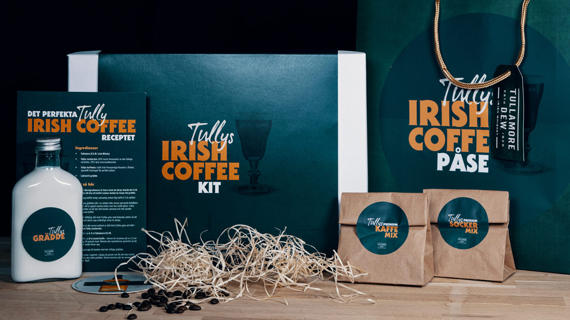 Stöttar barer med Irish Coffee-kit