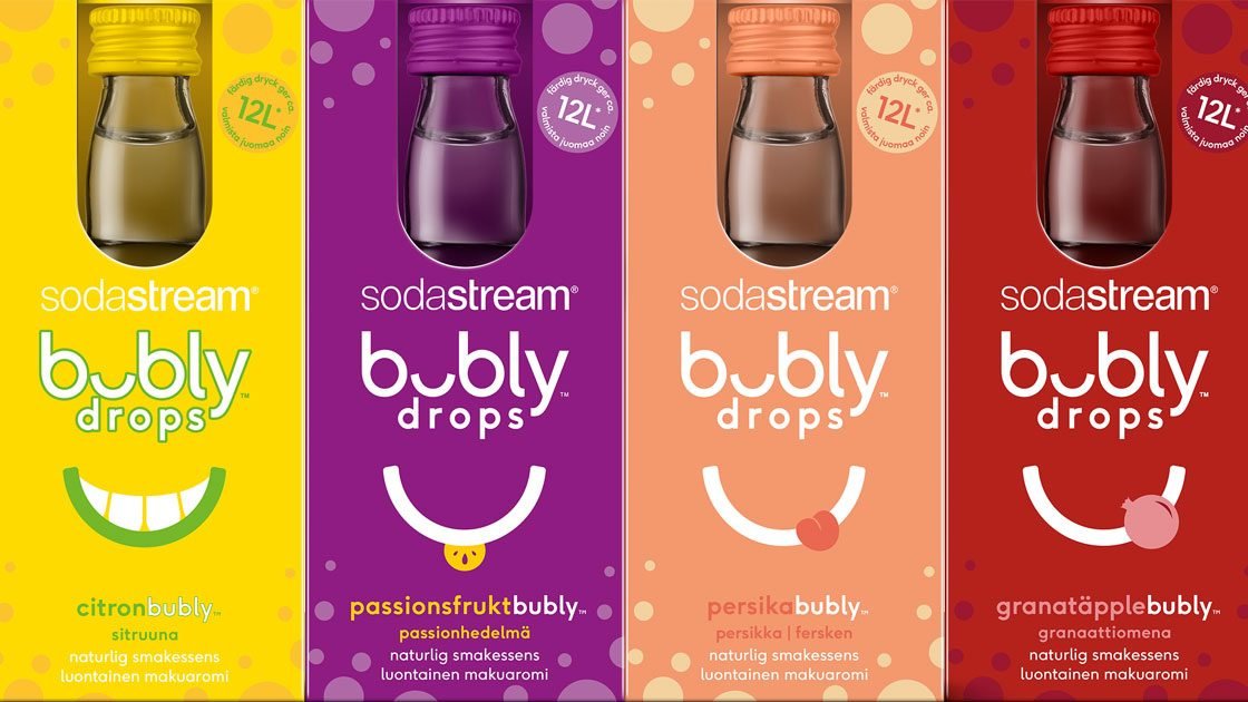 SodaStream lanserar smakerna BUBLY DROPS