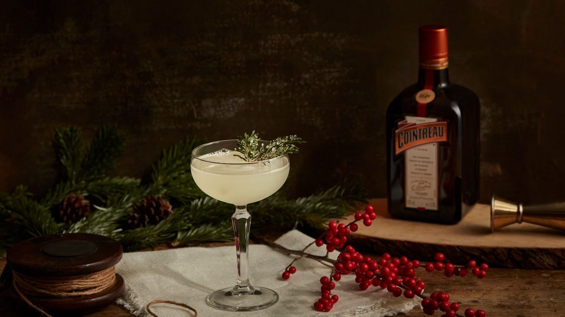 Julmargarita med saltad grankvist