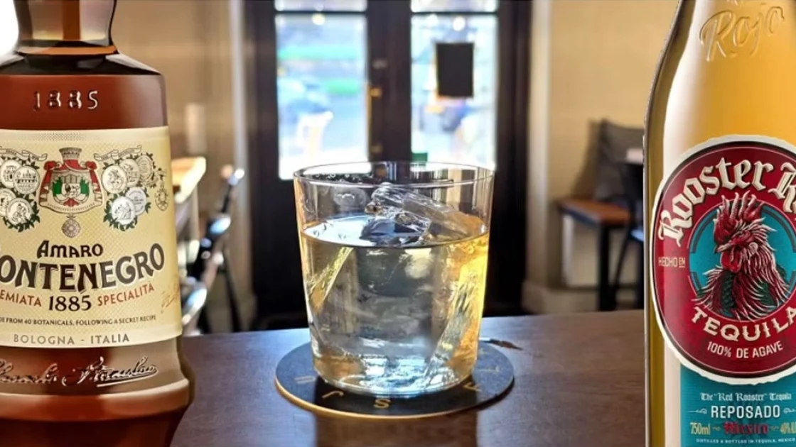 Cocktailglas med Monterita – vinnardrink med Amaro Montenegro och tequila