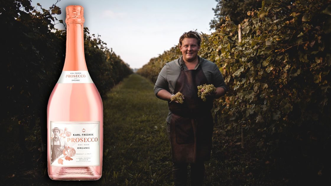Karl Fredrik på Eklaholm lanserar mousserande vinterrosé Karl Fredrik på Eklaholm lanserar mousserande vinterrosé