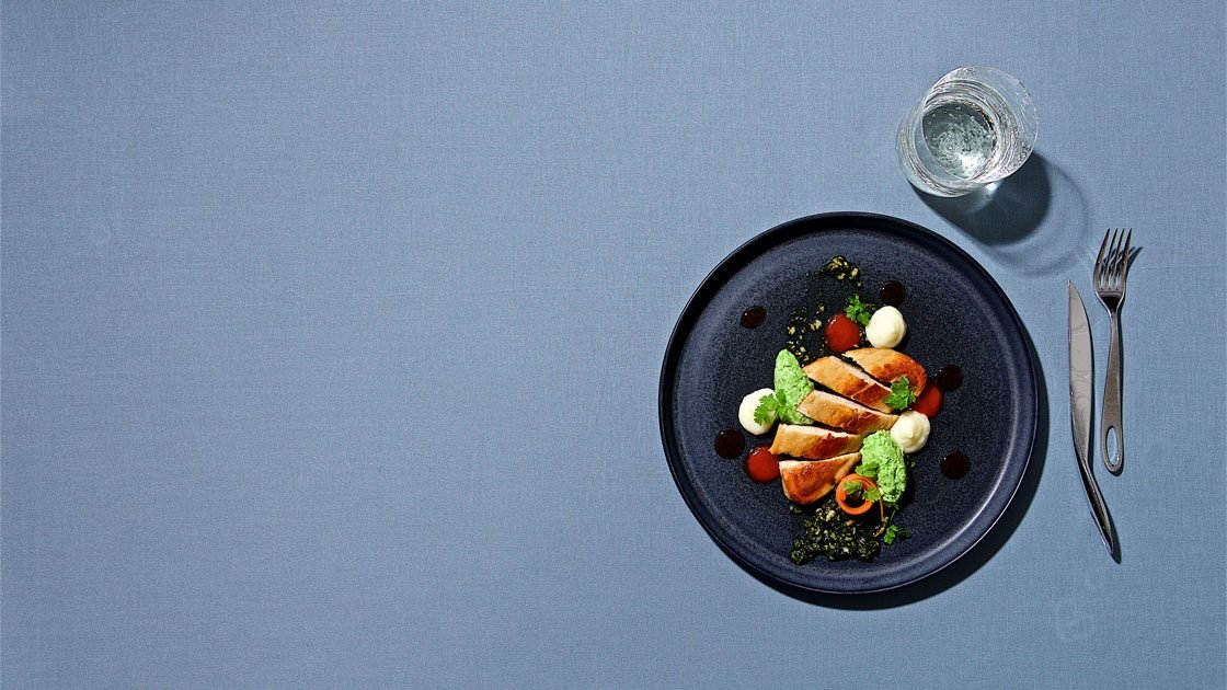 Vegan Gourmetfiléer med potatispuré & örtpesto